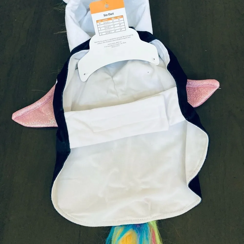 Pet Halloween Unicorn Skeleton Dog Costume